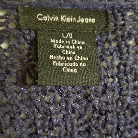 Clavin Klein Navy Sweater - Picture 3 of 4